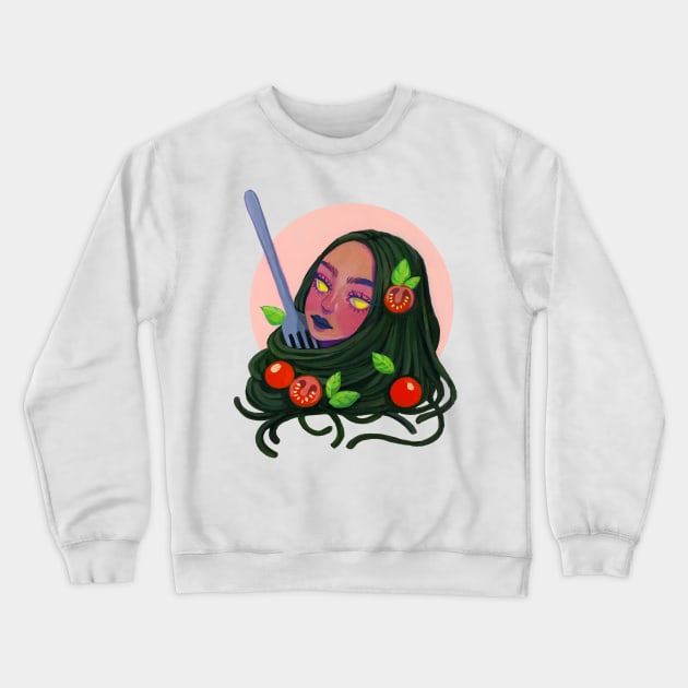 Linguine Crewneck Sweatshirt by LavendarCat